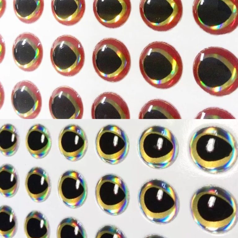 Teardrop 3d lure eyes
