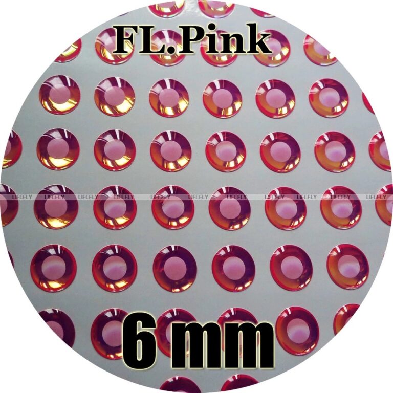 pink 3d lure eyes white out