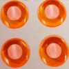 white out orange 3d lure eyes