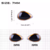 7mm tri oval 3d lure eye