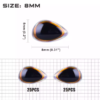 8mm tri oval 3d lure eye