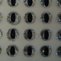 silver 3d snake eyes fishing lures