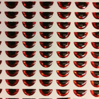 red half round lure eyes