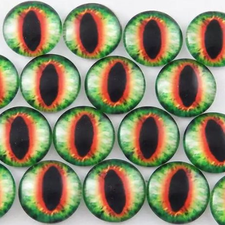 green orange dragon eyes