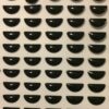 little john half round lure eyes black 3d