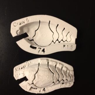 1.5 square bill stencil crawfish