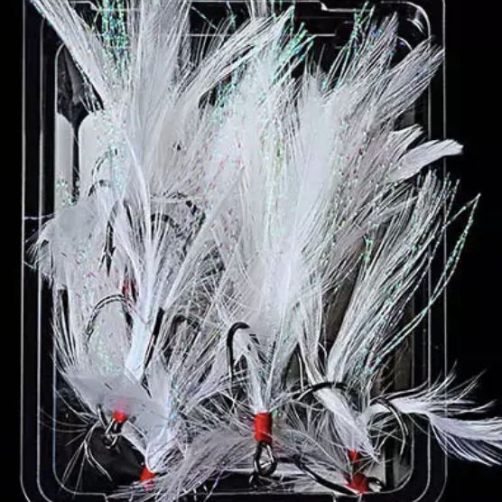 white dressed treble hook