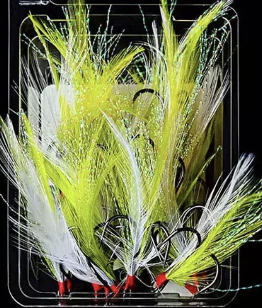 yellow dressed treble hook