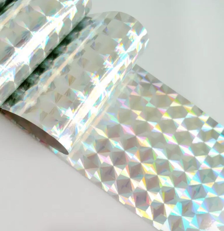 transfer foil tape silver prism