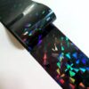 foil transfer tape black shattered glass