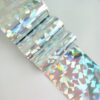 foil transfer tape silver shattered glass