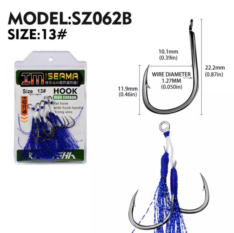 black blue assist hook