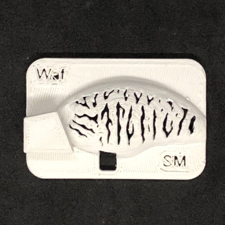waffle skin stencil smallmouth