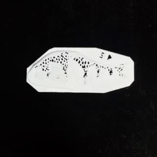 Flat Jack- Scaled Perch Pattern Stencil