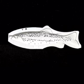 5" Slow Sink Trout- Rainbow Trout Stencil
