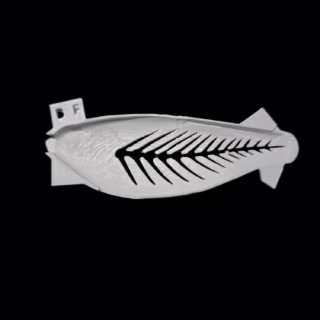 Baby Belly Shad Bonefish Stencil