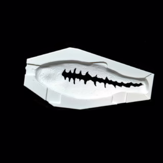 4-1/4" Little Bad Shad Bass Line 1 Stencil