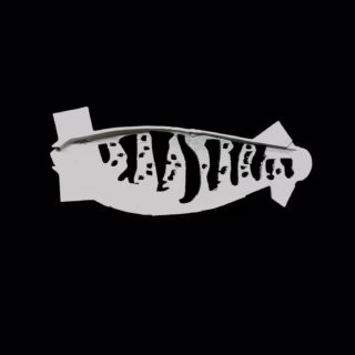 Baby Belly Shad Speckled Perch Stencil