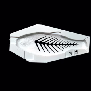 4-1/4" Little Bad Shad Bonefish Stencil