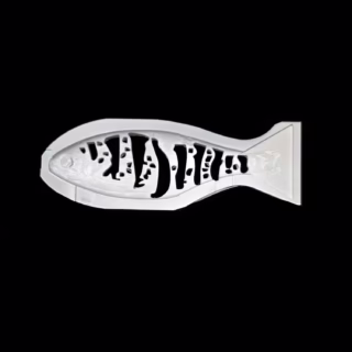 7" SS Glide Speckled Perch Stencil