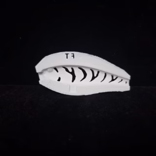 Flick Minnow 7 Fire Tiger Stencil