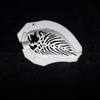 S-Type Skeleton Fish Stencil