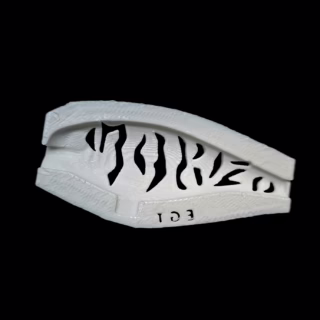 Flick Shad 7 EG Tiger Stencil