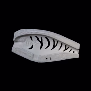 Flick Shad 7 Fire Tiger Stencil